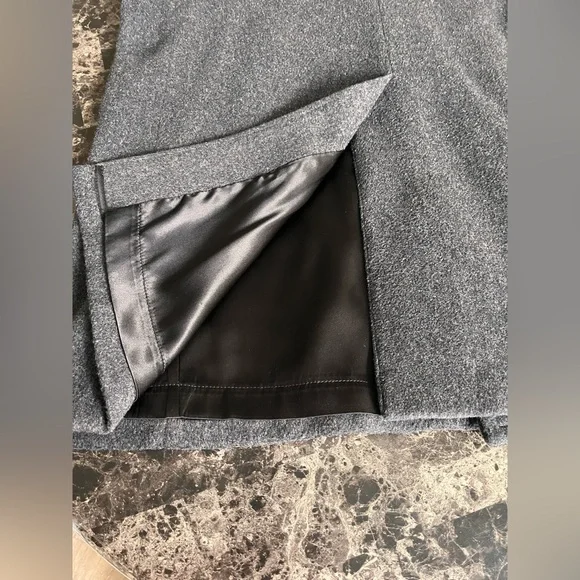 Vintage Stratojac Men's Gray Double Breasted Overcoat Wool Winter Outdoors S48